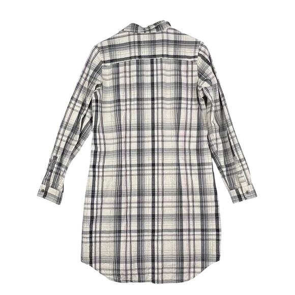 EUC The North Face Campridge Plaid Button Front Pockets Women's Shift Dress M - Picture 2 of 13